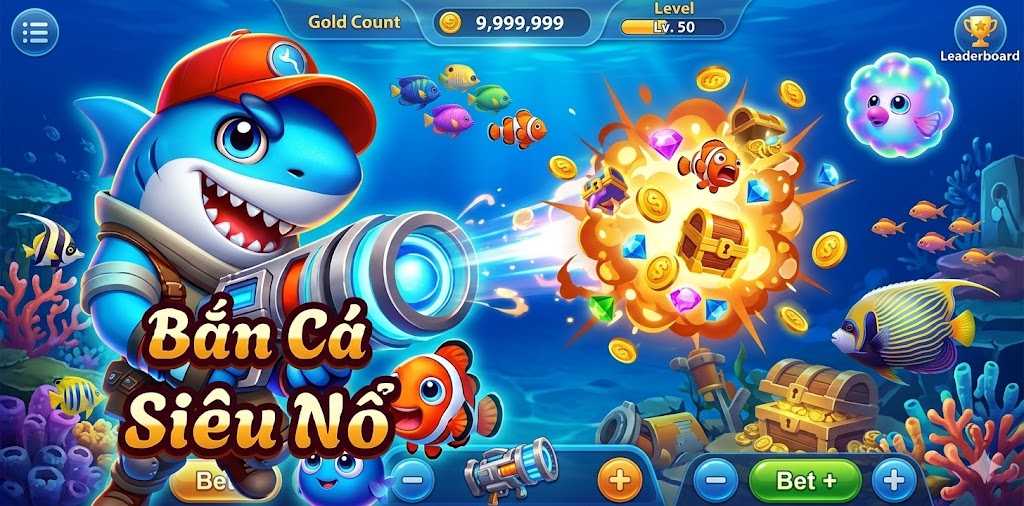 Bắn cá siêu nổ sở hữu đồ họa sắc nét